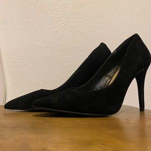 Chinese Laundry Black Suede Stiletto Heels